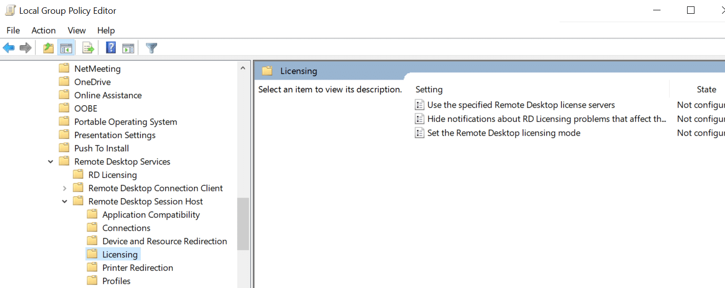 rdp licensing