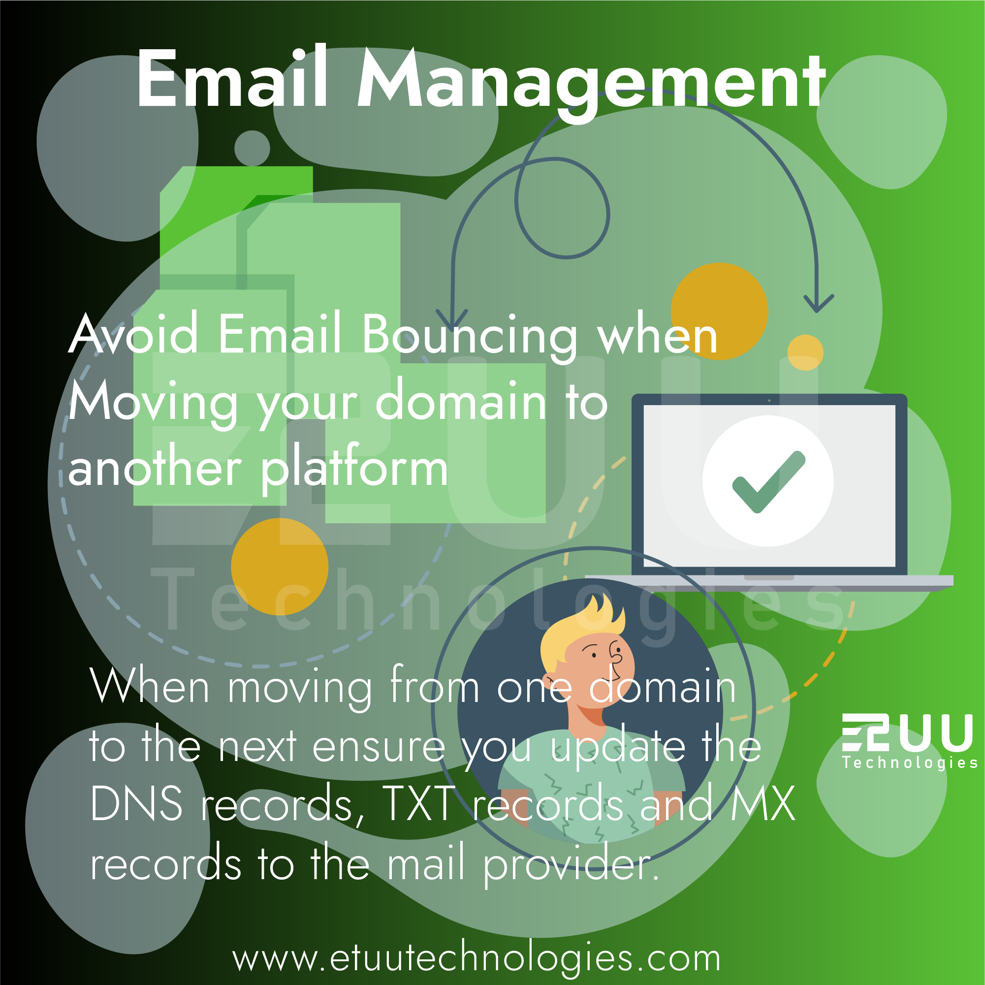 Avoid email bouncing