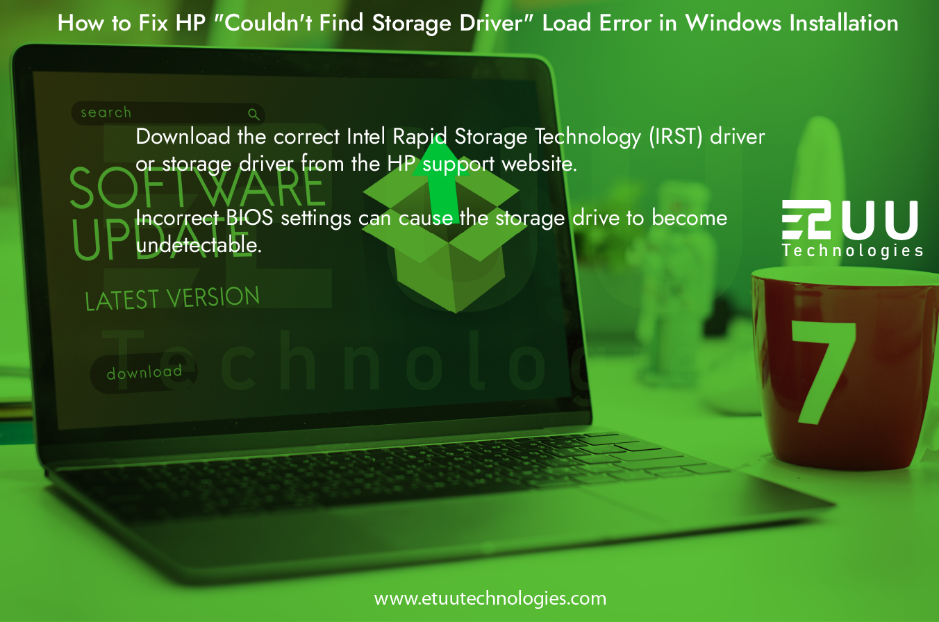 How to Fix HP "Couldn't Find Storage Driver" Load Error in Windows Installation